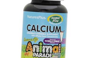 Кальций Магний для детей Animal Parade Calcium Children's Sugar Free Nature's Plus 90таб Ванильное мороженое (36375062)
