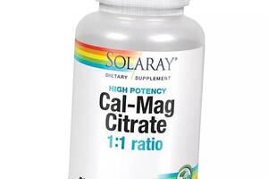 Кальций Магний High Potency Cal-Mag Citrate Solaray 90вегкапс (36411068)