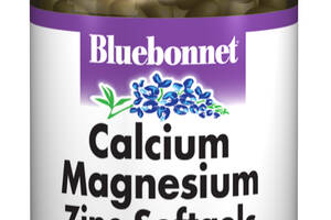 Кальций Магний + Цинк, Bluebonnet Nutrition, 60 желатиновых капсул