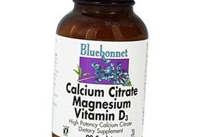 Кальцій Магній Вітамін Д3, Calcium Citrate Magnesium Vitamin D3, Bluebonnet Nutrition 90каплет (36393064)