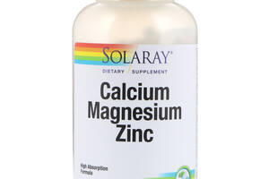 Кальций магний и цинк Calcium Magnesium Zinc Solaray 250 капсул