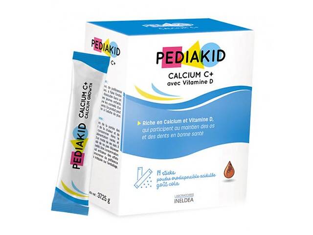 Кальций с Витамином Д для детей Calcium C+ with Vitamin D Pediakid 14пакетов (36505003)
