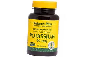 Калий с Аминокислотным Комплексом Potassium 99 Nature's Plus 90таб (36375175)