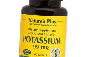 Калий с Аминокислотным Комплексом Potassium 99 Nature's Plus 90таб (36375175)