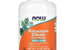 Калий цитрат Potassium Citrate Now Foods чистий порошок 340 г