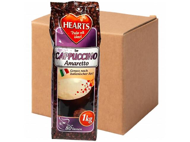 Капучино HEARTS Amaretto 10 шт х 1 кг