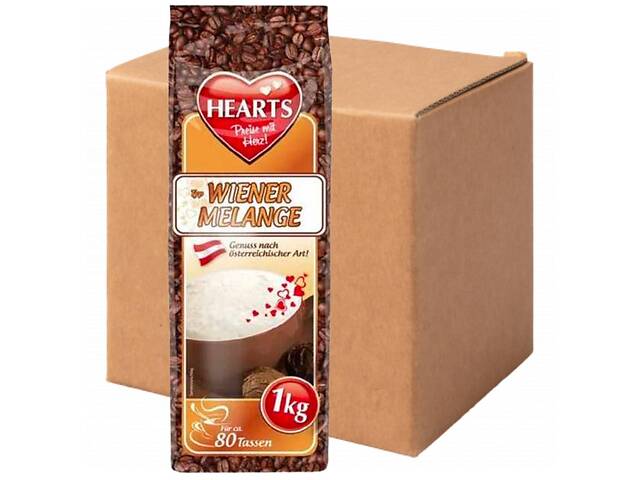 Капучино HEARTS Wiener Melange 10 шт х 1 кг