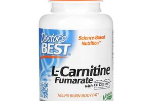 Карнитин Doctor's Best L-Carnitine Fumarate 855 mg 60 Veg Caps