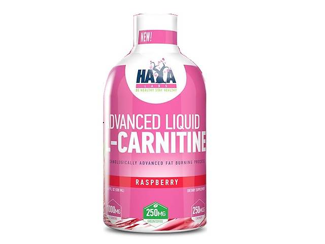 Карнитин Haya Labs Advanced Liquid L-Carnitine 1000 mg 500 ml /62 servings/ Raspberry