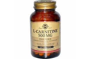 Карнитин (L-Carnitine) Solgar свободная форма 500 мг 60 таблеток