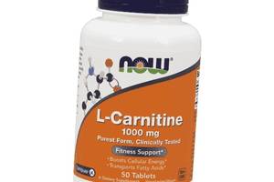 Карнитин NOW Foods L-Carnitine 1000 mg 50 Tabs