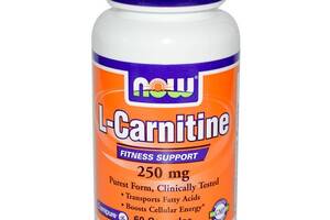 Карнитин NOW Foods L-Carnitine 250 mg 60 Caps