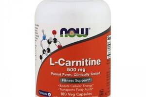 Карнитин NOW Foods L-Carnitine 500 mg 180 Veg Caps