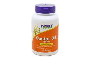 Касторовое масло Castor Oil Now Foods 650 мг 120 капсул