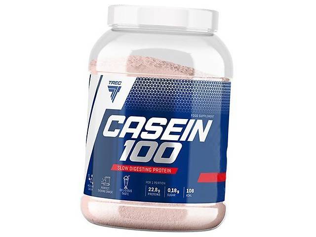 Казеиновый Протеин Casein 100 Trec Nutrition 1800 г Клубника (29101006)