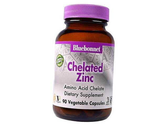 Хелат Цинка Chelated Zinc Bluebonnet Nutrition 90вегкапс (36393069)