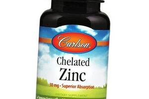 Хелат Цинка Chelated Zinc Carlson Labs 100таб (36353019)