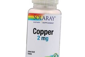 Хелатная Медь Copper Solaray 100вегкапс (36411022)