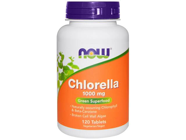 Хлорелла Now Foods 1000 мг 120 таблеток (NF2632)