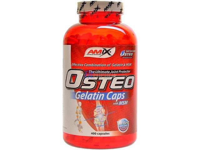 Хондропротектор для спорта Amix Nutrition OsteoGelatine + MSM 400 Caps