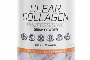 Хондропротектор для спорта BioTechUSA Clear Collagen Professional 350 g /28 servings/ Peach Ice Tea