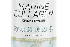 Хондропротектор для спорта BioTechUSA Marine Collagen 240 g /20 servings/ Green Tea Lemon