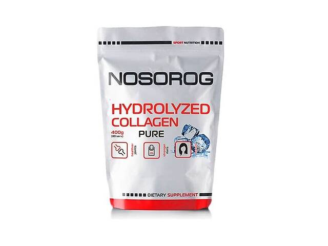 Хондропротектор (для спорта) Nosorog Nutrition Hydrolyzed Collagen 400 g /80 servings/ Pure