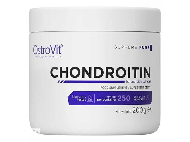 Хондропротектор для спорта OstroVit Chondroitin 200 g /250 servings/ Unflavored