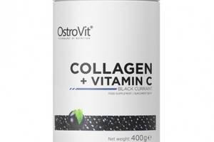 Хондропротектор для спорта OstroVit Collagen And Vitamin C 400 g /40 servings/ Black Currant