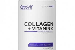 Хондропротектор для спорта OstroVit Collagen And Vitamin C 400 g /40 servings/ Pure