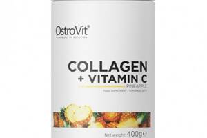 Хондропротектор для спорта OstroVit Collagen And Vitamin C 400 g /40 servings/ Pineapple