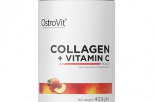 Хондропротектор для спорта OstroVit Collagen And Vitamin C 400 g /40 servings/ Peach