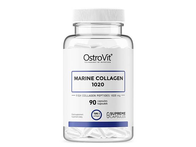 Хондропротектор для спорта OstroVit Marine Collagen 1020 mg 90 Caps