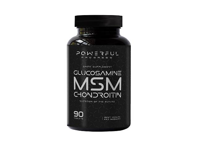 Хондропротектор для спорта Powerful Progress Glucosamine-Chondroitin + MSM 90 Tabs