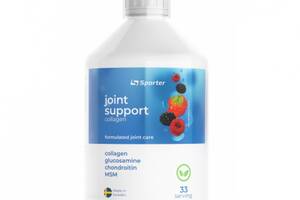 Хондропротектор для спорта Sporter Joint Support 500 ml /33 servings/ Berry