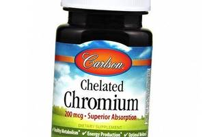 Хром Хелат Chelated Chromium Carlson Labs 100таб (36353052)