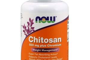 Хитозан NOW Foods Chitosan 500 mg Plus Chromium 120 Veg Caps