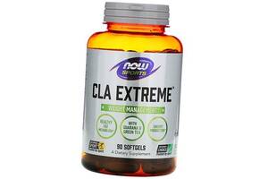 КЛА с Гуараной и Зеленым чаем CLA Extreme Now Foods 90гелкапс (02128021)