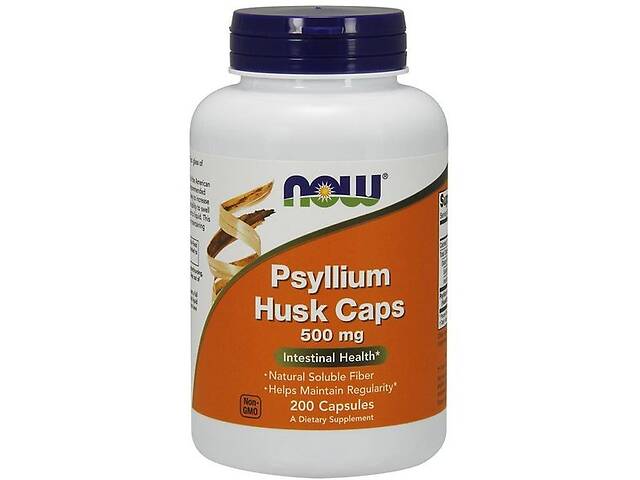 Клетчатка NOW Foods Psyllium Husk Cap 500 mg 200 Caps