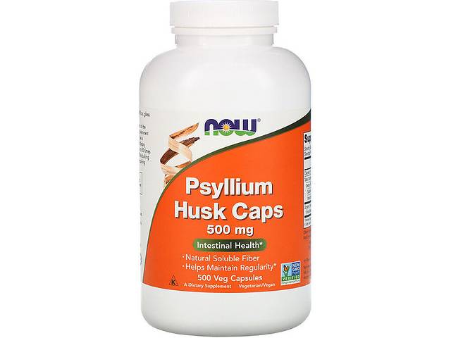 Клітковина NOW Foods Psyllium Husk Cap 500 mg 500 Veg Caps NOW-05972