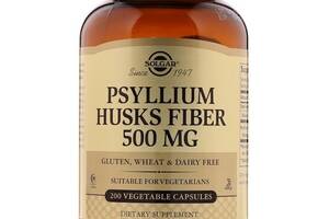 Клетчатка Solgar Psyllium Husks Fiber 500 mg 200 Veg Caps SOL-02315