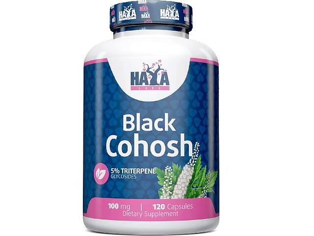 Клопогон Haya Labs Black Cohosh 100 mg 120 Caps