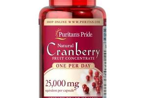 Клюква Puritan's Pride Cranberry Friut Concentrate 25 000 mg One per Day 60 Caps