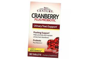 Клюква с пробиотиком Cranberry Plus Probiotic 21st Century 60таб (71440019)