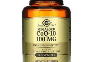 Коэнзим CoQ-10 Megasorb CoQ-10 Solgar 100 мг 60 гелевых капсул