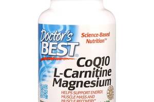 Коэнзим Doctor's Best CoQ10 L-Carnitine Magnesium 90 Veg Caps DRB-00477