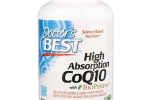 Коэнзим Doctor's Best High Absorption CoQ10 with BioPerine 100 mg 360 Veg Caps DRB-00405