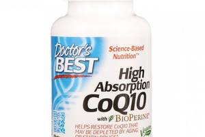 Коэнзим Doctor's Best High Absorption CoQ10 with BioPerine 200 mg 60 Veg Caps