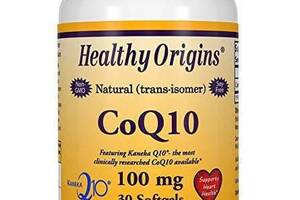 Коэнзим Healthy Origins CoQ10 100 mg 30 Softgels