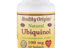 Коэнзим Healthy Origins Ubiquinol (Active form of CoQ10) 100 mg 60 Softgels